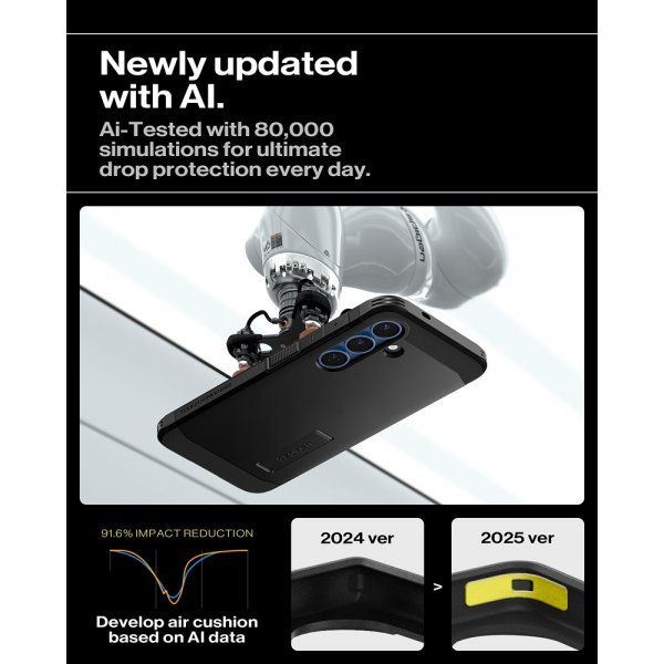 Spigen Samsung Galaxy S25 Cover Tough Armor MagFit Sort