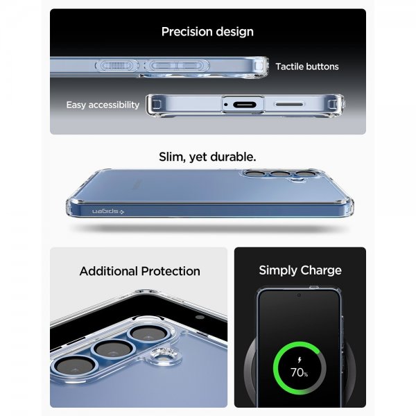 Spigen Samsung Galaxy S25 Cover Ultra Hybrid Crystal Clear