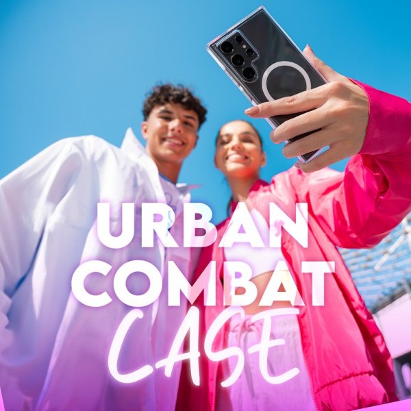 CARE by PanzerGlass Samsung Galaxy S25 Cover Urban Combat MagSafe Hvid