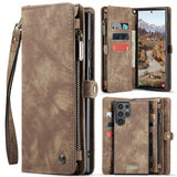 CaseMe Samsung Galaxy S25 Ultra Cover 008 Series Aftageligt Cover Brun