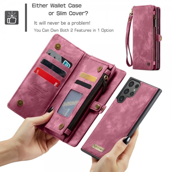 CaseMe Samsung Galaxy S25 Ultra Cover 008 Series Aftageligt Cover Rød
