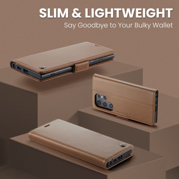 CaseMe Samsung Galaxy S25 Ultra Cover 023 Series Brun