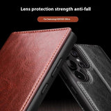Qialino Samsung Galaxy S25 Ultra Cover Ægte Læder Brun