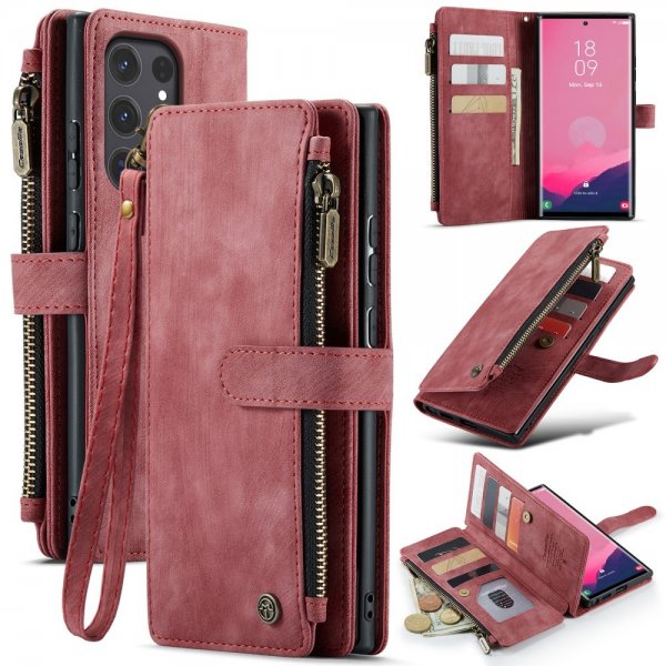 CaseMe Samsung Galaxy S25 Ultra Cover C30 Series Rød