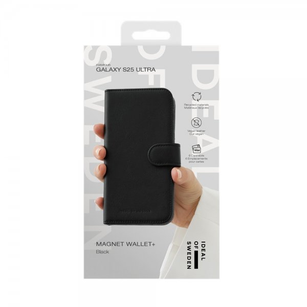 Ideal of Sweden Samsung Galaxy S25 Ultra Cover Magnet Wallet+ Sort