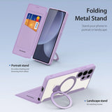 Dux Ducis Samsung Galaxy S25 Ultra Cover Skin X Pro Series Kickstand MagSafe Lilla