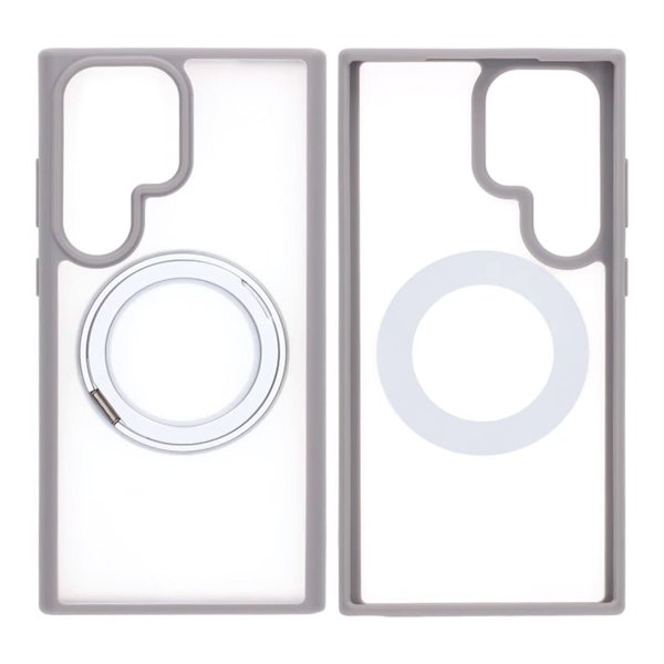 Samsung Galaxy S25 Ultra Cover Roterbart MagSafe Stativ Grå