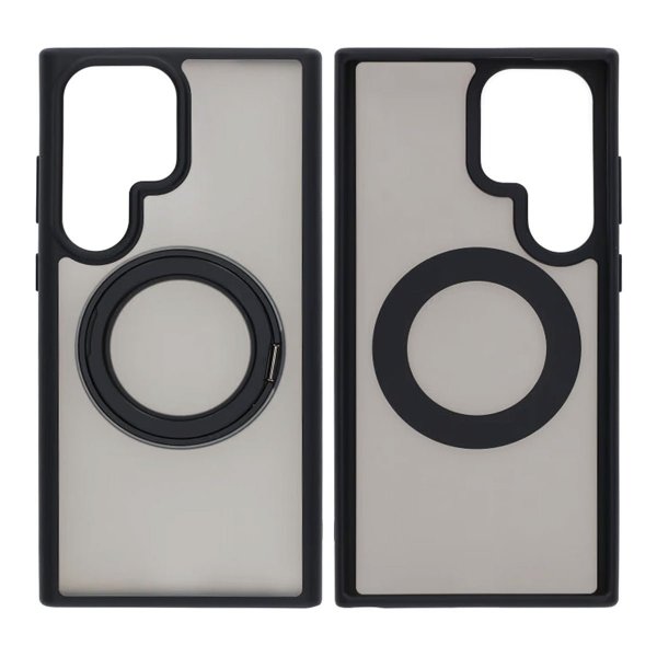 Samsung Galaxy S25 Ultra Cover Roterbart MagSafe Stativ Sort