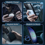 Samsung Galaxy S25 Ultra Cover Farvet Kant MagSafe Grå