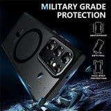 Samsung Galaxy S25 Ultra Cover Farvet Kant MagSafe Grå