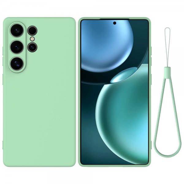 Samsung Galaxy S25 Ultra Cover med Rem Silikone Grøn