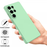Samsung Galaxy S25 Ultra Cover med Rem Silikone Grøn