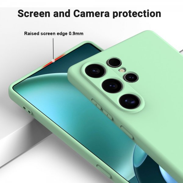 Samsung Galaxy S25 Ultra Cover med Rem Silikone Grøn