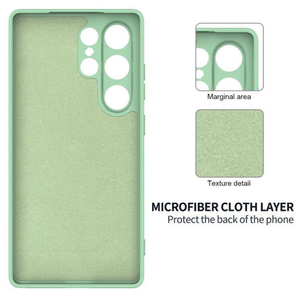 Samsung Galaxy S25 Ultra Cover med Rem Silikone Grøn