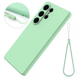 Samsung Galaxy S25 Ultra Cover med Rem Silikone Grøn