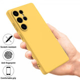 Samsung Galaxy S25 Ultra Cover med Rem Silikone Gul