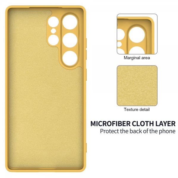 Samsung Galaxy S25 Ultra Cover med Rem Silikone Gul