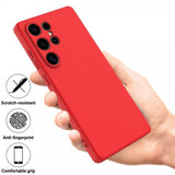 Samsung Galaxy S25 Ultra Cover med Rem Silikone Rød