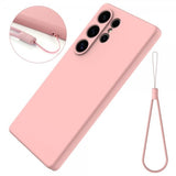 Samsung Galaxy S25 Ultra Cover med Rem Silikone Rosa
