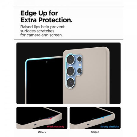 Spigen Samsung Galaxy S25 Ultra Cover Silicone Fit MagFit Natural Titanium