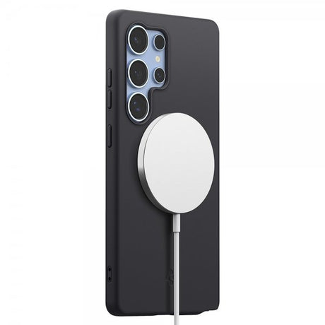 Spigen Samsung Galaxy S25 Ultra Cover Silicone Fit MagFit Sort