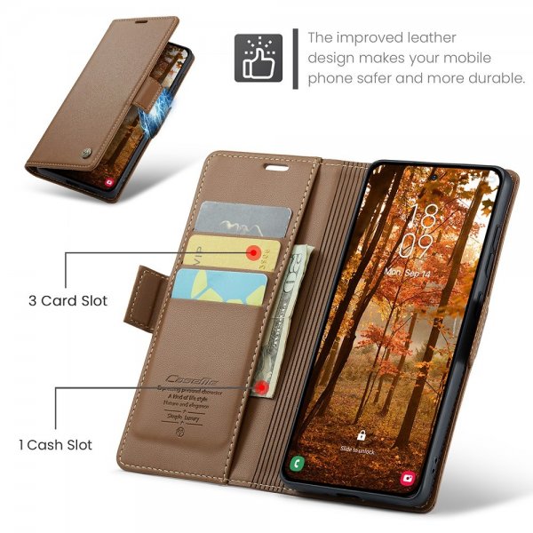 CaseMe Samsung Galaxy S26 Etui 023-serien Brun