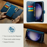 Dg.Ming Samsung Galaxy S26 Etui med Aftageligt Cover Blå