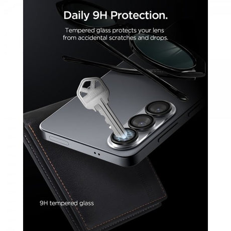Spigen Samsung Galaxy S26 Kamerabeskyttelse GLAS.tR EZ Fit Optik Pro 2-pak Sort