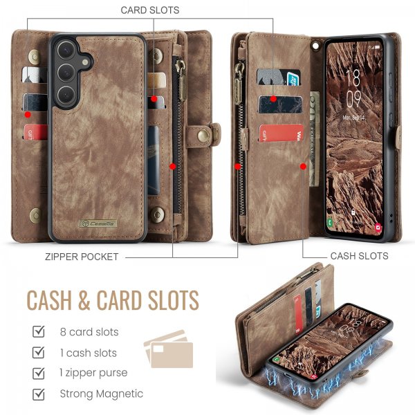 CaseMe Samsung Galaxy S26 Plus Cover 008 Series Aftageligt Cover Brun
