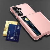 Samsung Galaxy S26 Plus Cover Card Slide Blå
