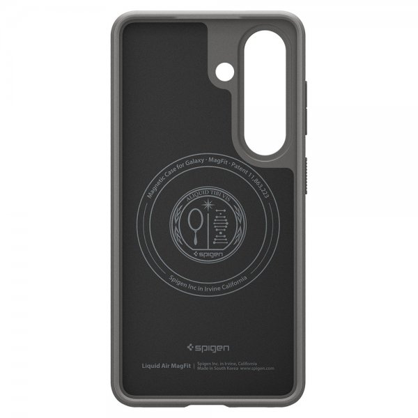 Spigen Samsung Galaxy S26 Plus Cover Liquid Air MagFit Marble Gray