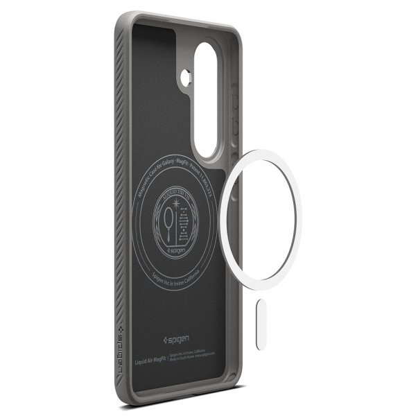 Spigen Samsung Galaxy S26 Cover Liquid Air MagFit Marble Grey