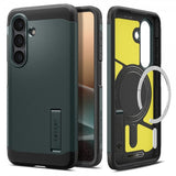 Spigen Samsung Galaxy S26 Cover Tough Armor MagFit Abyss Green