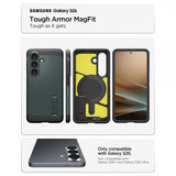 Spigen Samsung Galaxy S26 Cover Tough Armor MagFit Abyss Green