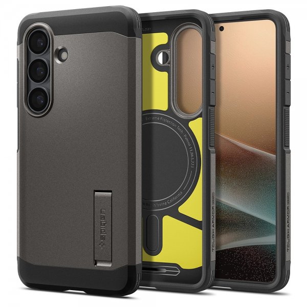 Spigen Samsung Galaxy S26 Cover Tough Armor MagFit Gunmetal
