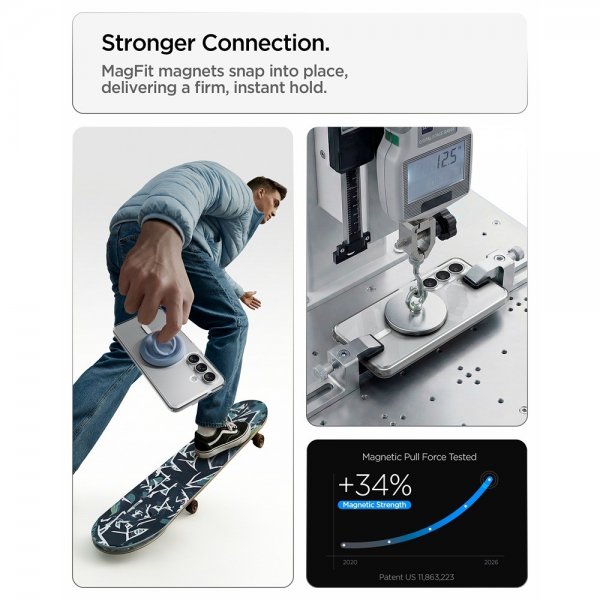 Spigen Samsung Galaxy S26 Cover Ultra Hybrid MagFit Clear White