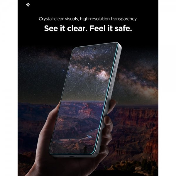 Spigen Samsung Galaxy S26 Skærmbeskyttelse GLAS.tR EZ Fit Pro 2-pak