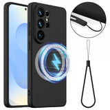 Samsung Galaxy S26 Ultra Cover med Rem Silikone MagSafe Sort