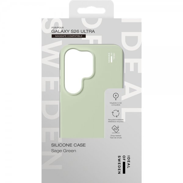Ideal of Sweden Samsung Galaxy S26 Ultra Cover Silikoneetui MagSafe Salviegrøn