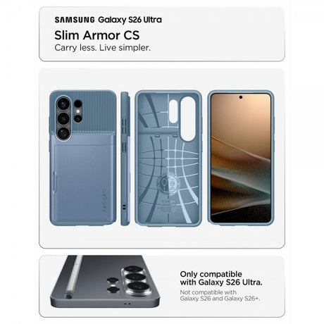Spigen Samsung Galaxy S26 Ultra Cover Slim Armor CS Lyseblå