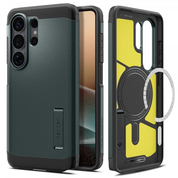 Spigen Samsung Galaxy S26 Ultra Cover Tough Armor MagFit Abyss Green
