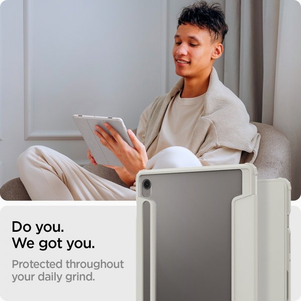 Spigen Samsung Galaxy Tab S10 FE Cover Ultra Hybrid Pro Grå