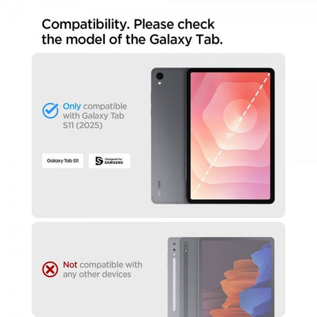 Spigen Samsung Galaxy Tab S11 Cover Ultra Hybrid Pro Sort