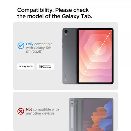 Spigen Samsung Galaxy Tab S11 Skal Tough Armor Pro Sort