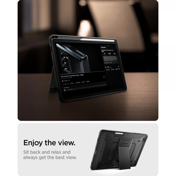 Spigen Samsung Galaxy Tab S11 Skal Tough Armor Pro Sort