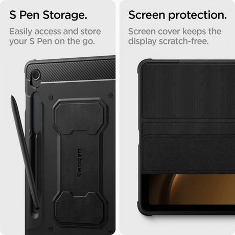 Spigen Samsung Galaxy Tab S9 FE Etui Robust Armor Pro Sort