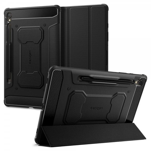 Spigen Samsung Galaxy Tab S9 Etui Rugged Armor Pro Sort