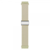 Samsung Galaxy Watch 20mm Flettet Nylonrem Cremefarvet