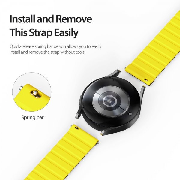 Dux Ducis Samsung Galaxy Watch 20mm Rem LD Series Gul