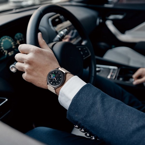 Dux Ducis Samsung Galaxy Watch 20mm Rem Milanese Starlight Sølv